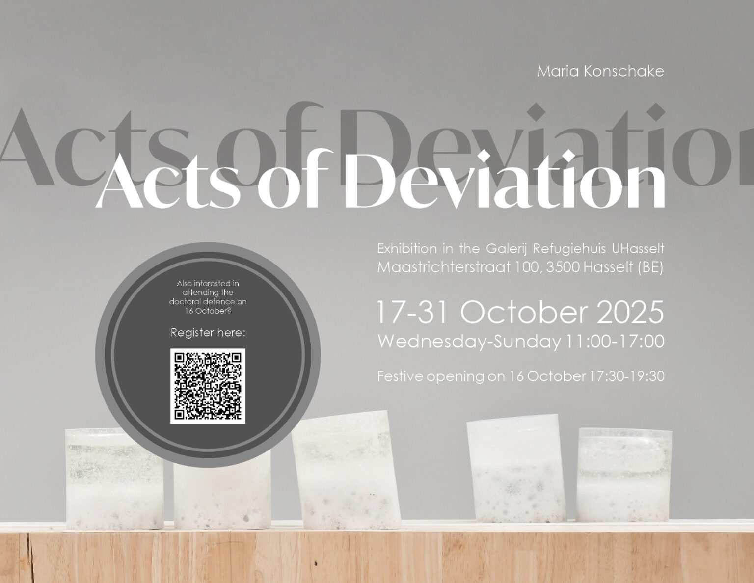 visual of the invitation for the defenco of the doctoral thesis from Maria Konschake 17th of October 2025
